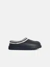 Ugg 'tasman' Black Leather Slippers In Black