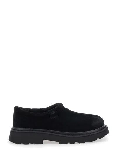 UGG 'TASMAN' BLACK MULE WITH RAISED SOLE IN SUEDE MAN