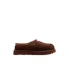 Ugg Tasman Burnt Cedar Sheepskin Embroidery Trim Mules In Brown
