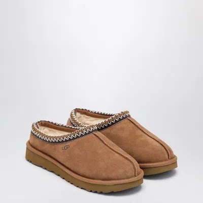 UGG UGG TASMAN CHESTNUT EATHER SLIP-ONS