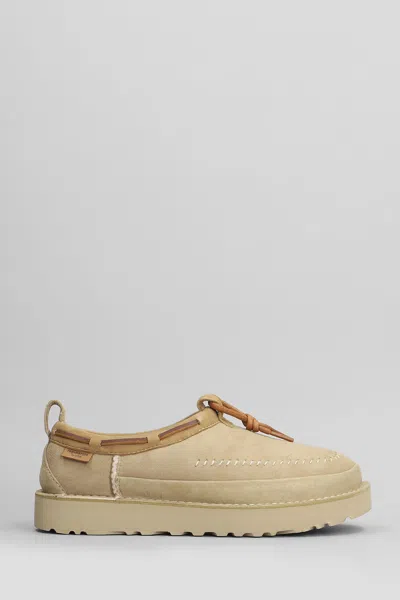 Ugg Tasman Crafted Loafers In Beige Suede In Sand