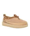 Ugg Womens Beige Tasman Braided-trim Suede Slippers Eur 41 / 8 Uk In Nude