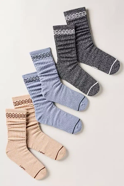 Ugg Tasman Crew Socks, Set Of 3 In Multi