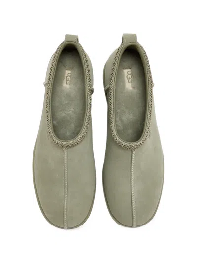Ugg Tasman Deconstructed Suede Sandals In Green