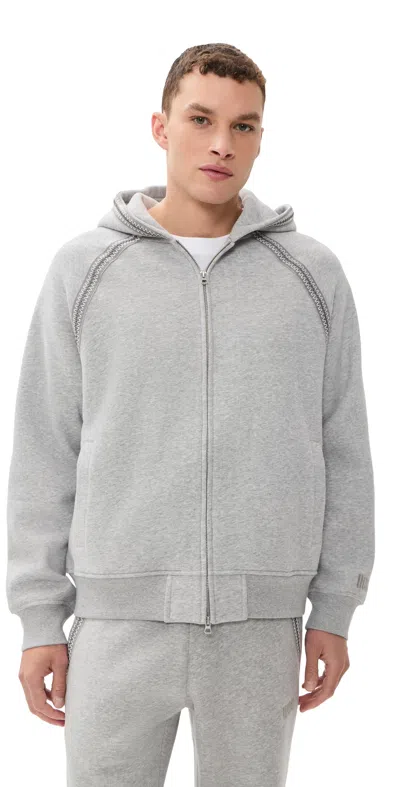 Ugg Tasman Full Zip Hoodie Grey Heather In Gray