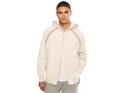 Ugg Tasman Full Zip Jacket Men's Sweatshirt Caribou Heather: 2xl In Beige