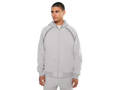 Ugg Tasman Full Zip Jacket Men's Sweatshirt Grey Heather: Md In Gray