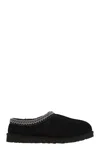 Ugg Mens Black Tasman Ii Shearling-lined Suede Slippers Eur 41 / 7 Uk In Black