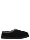 Ugg Tasman Suede Slip-on Mules In Black