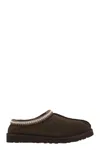 Ugg Suede Leather Slip-on Slipper With Plush Interior In Brown