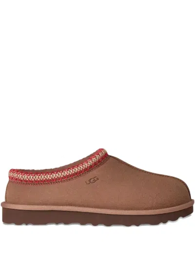 Ugg Tasman Ii Braided-trim Sheepskin Slippers In Brown