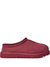 Ugg Bordeaux Mules With Almond Toe And Embroidery In Suede Woman In Red