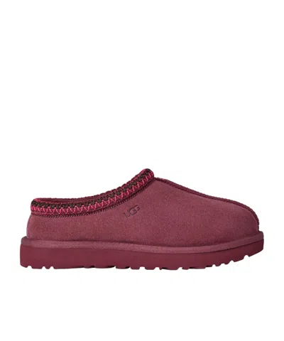Ugg Tasman Ii Logo Debossed Slippers In Burgundy