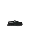 Ugg Black Suede Slip-on Sneakers With Zigzag Stitch Detail In Black
