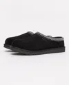 Ugg Tasman Ii 1174671-blk Slipper Men Black Suede Sheepskin Lined Slip-on Gug228 In Black