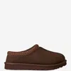Ugg Tasman Burnt Cedar Sheepskin Embroidery Trim Mules In Brown