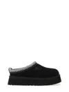 Ugg 40mm Tazz Shearling Platform Loafers In Black