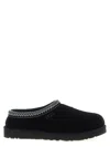 Ugg Mens Black Tasman Ii Shearling-lined Suede Slippers Eur 41 / 7 Uk In Black