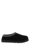 Ugg Mens Black Tasman Ii Shearling-lined Suede Slippers Eur 41 / 7 Uk In Black