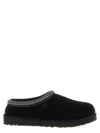 Ugg Black Suede Slip-on Sneakers With Zigzag Stitch Detail In Black