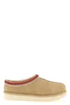 Ugg Tasman Suede Slippers With Shearling Lining In Brown