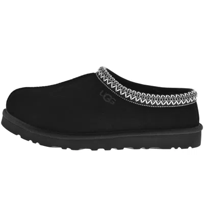 Ugg Tasman Suede Slip-on Mules In Black
