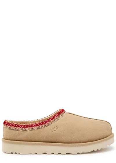 Ugg Tasman Ii Suede Flatform Slippers In Brown