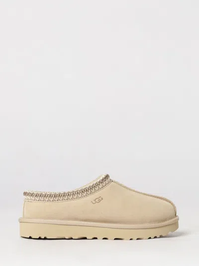 Ugg Tasman Ii Suede Sabot Mules With Wool Interior In Neutral