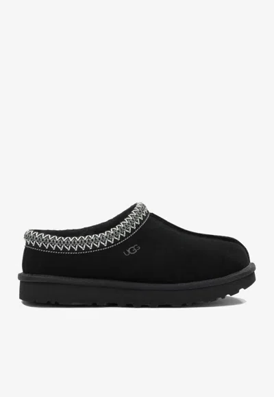 Ugg Tasman Ii Suede Slippers In Black