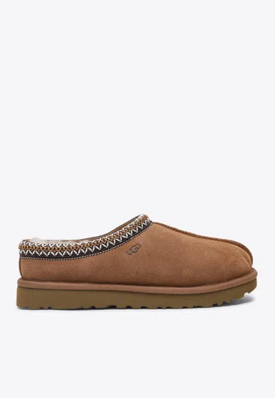 Ugg Tasman Ii Suede Slippers In Brown