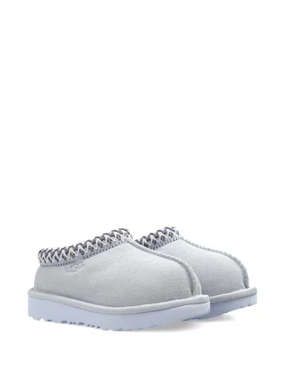 Ugg Tasman Ii Suede Trimmed Slippers In Gray