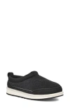 Ugg Tasman Mens Padded Insole Leather Slide Slippers In Black