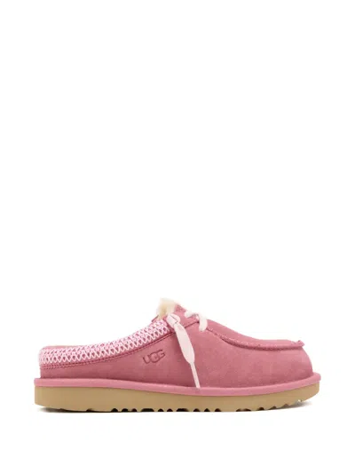 Ugg Kids' Tasman Lace-up Mules In Pink