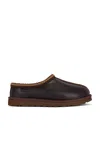 Ugg Tasman Lthr Regen Leather Mule In Ironwood