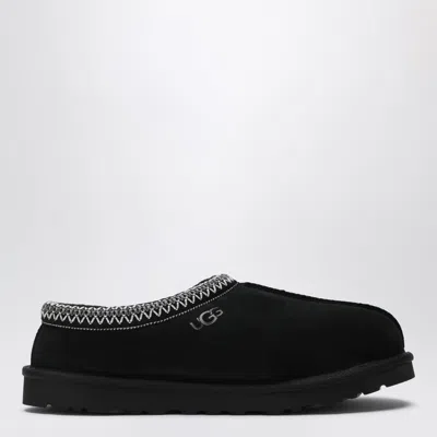 Ugg Tasman Leather Slip-on Mini Shoes In Black