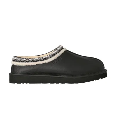 Pre-owned Ugg Tasman Leather Slipper 'black' | Men's Size 10