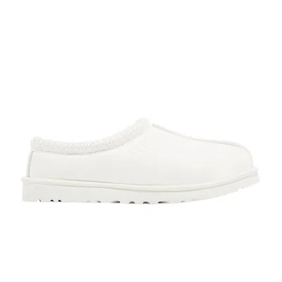 Pre-owned Ugg Tasman Leather Slipper 'white'