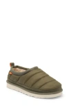Ugg Logo-patch Padded Slippers In Burnt Olive
