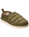 Ugg Logo-patch Padded Slippers In Green