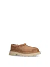 Ugg Tasman Lug Suede Mules In Rust
