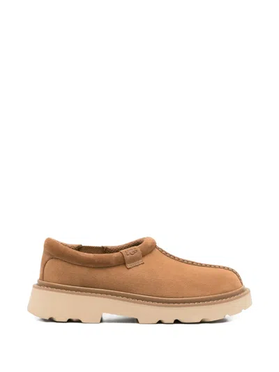Ugg Tasman Lug Topstitching Loafers In Brown