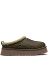 Ugg Tasman Maxi "burnt Olive" Slippers In Green