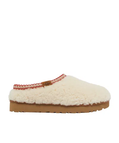 Ugg Tasman Maxi Curli White Slip-on Mule In Shearling Woman In Multi