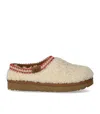 Ugg Tasman Maxi Curly Natural-coloured Slipper In Animal Print