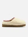Ugg Tasman Maxi Curly 1158356-nat Slippers Womens Beige Sheepskin Slip On Gug183 In Neutral