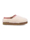Ugg Tasman Maxi Curly 1158356-nat Slippers Womens Beige Sheepskin Slip On Gug183 In Neutral