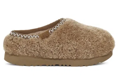 Pre-owned Ugg Tasman Maxi Curly Slipper (toddler) Sneakers In Chestnut In Brown
