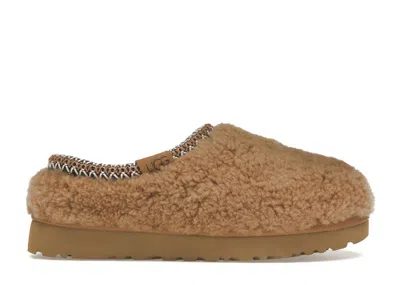 Pre-owned Ugg Tasman Maxi Curly Slipper (women's) Sneakers In Chestnut In Brown