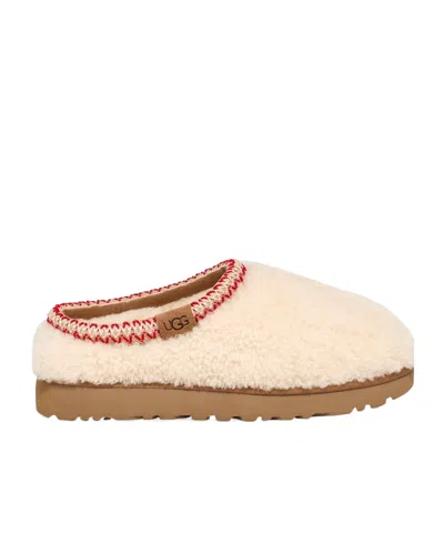 Ugg Tasman Maxi Curli White Slip-on Mule In Shearling Woman In Multi