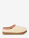Ugg Tasman Maxi Curly 1158356-nat Slippers Womens Beige Sheepskin Slip On Gug183 In White